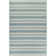Broddrick Striped Ivory Sand Azure Indoor Outdoor Area Rug