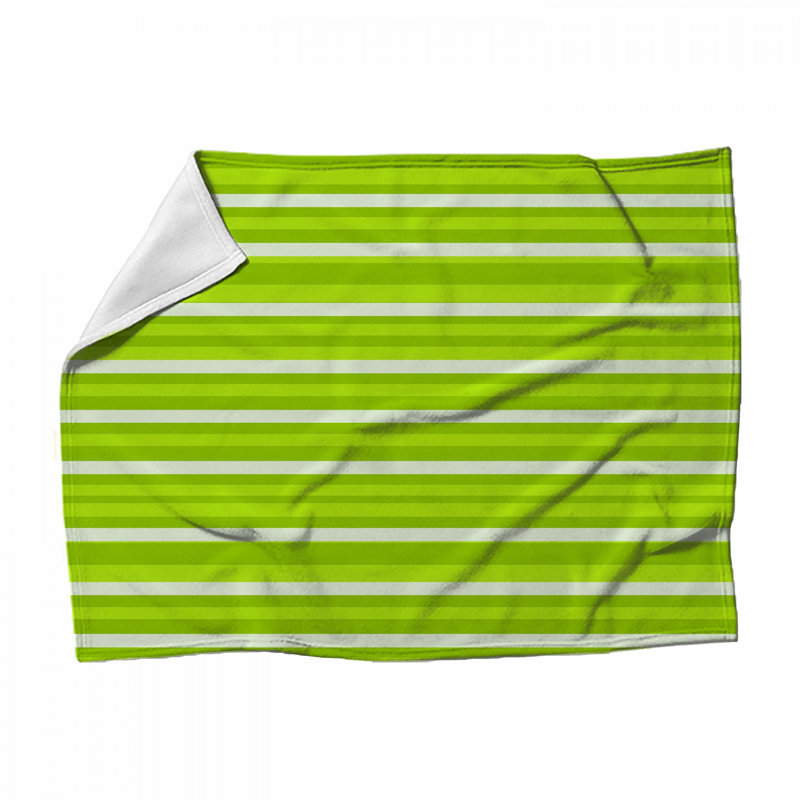 Jeté en molleton Stripes - Jeté à motif pour canapés ou lits, L 51 po x H 60 po