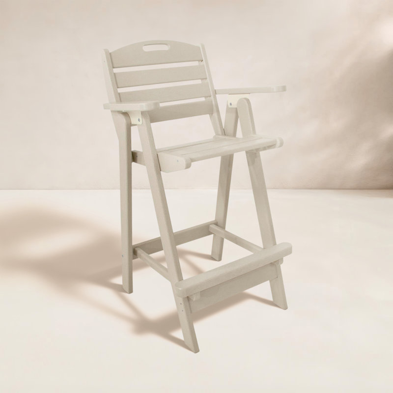 POLYWOOD Nautical Bar Chair, Sand