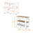 Rockaway 2-Drawer 2-Shelf Kitchen Island White And Light Oak