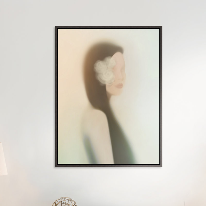 "Becloud" par David Brown, peinture sur toile à cadre flottant