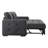 95" W Linen L-Shaped Sleeper Sectional with Storage -1516826675