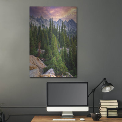 «Morning In The Sawtooths Ii» par Rick Berk, art mural en métal