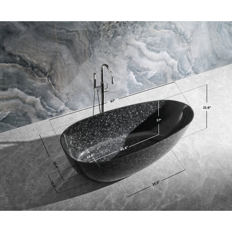 Baignoire 67 po x 31,4 po Anjuna
