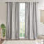Panneau de rideau en coton avec rayure et doublure en chenille 50 po x 95 po-1308905051-1308905053