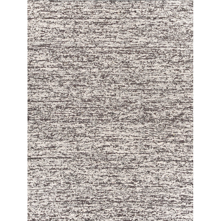 Tocayo Wool Abstract Area Rug in Black