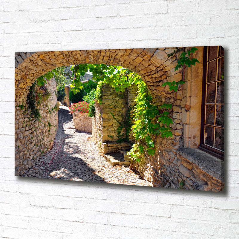 A Charming Street - Wrapped Canvas Print