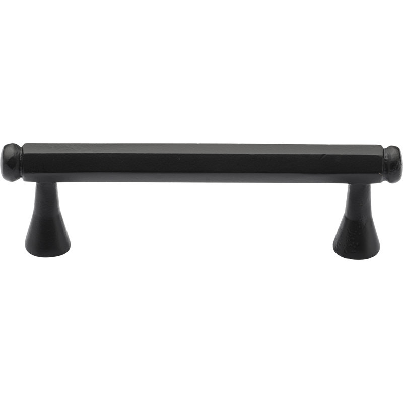 Classic Hex Cabinet Pull, Black, 8 1/2″