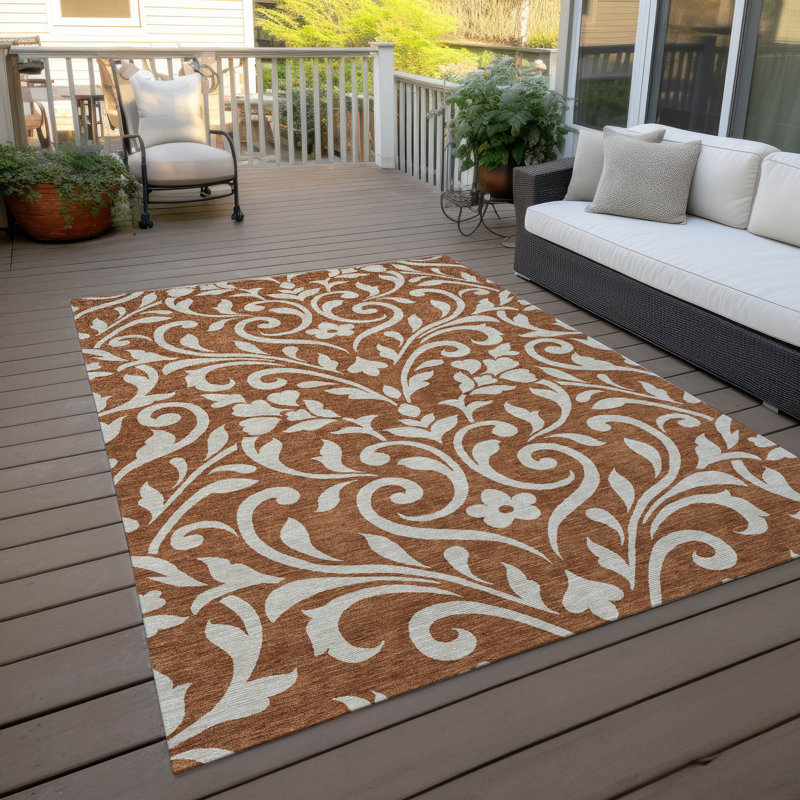 Tapis intérieur / extérieur Lamanna avec envers antidérapant, Rectangle 5 pi x 7 pi 6 po