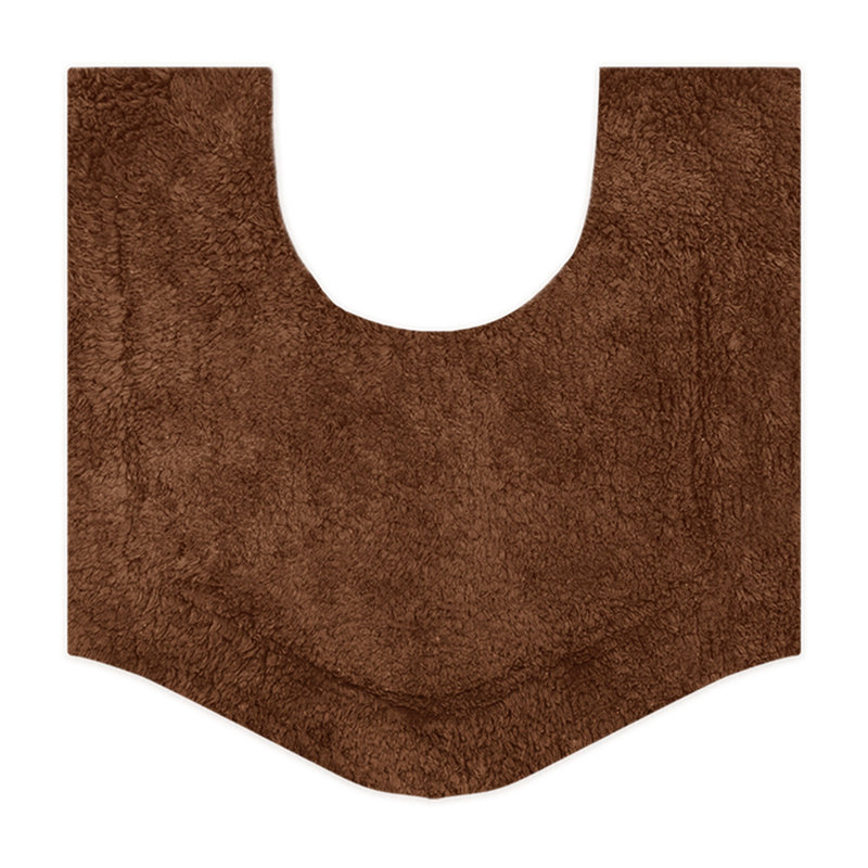 Morissette 100% Cotton Contour Mat 20"x20", Chocolate