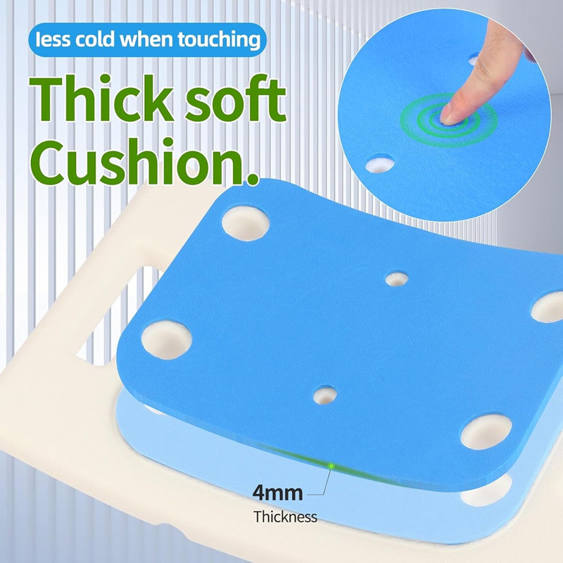 Bath Seat Bathroom Bathtub Foldable Shower Chair Stool For Adult...