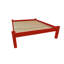  Avondale Red Solid Wood Full Bed Frame — Full, Red