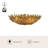 Posie 17-in Aged Gold Flush Mount