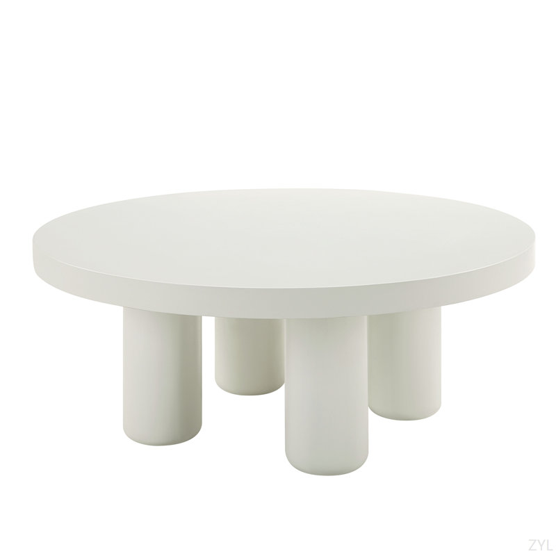 Table basse à finition blanche