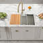 Nantucket Sinks 30 Inch  Dualmount Granite Composite Prep-Station with Side Set Drain-598403401