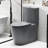 One Toilet With Dual Flush 001. 1.1/1.6 , Soft Close Seat. Water, Elongated Bowl. Height, Grey Ceramic Bathroom Regularization 001 Toilet. Flush, Height. For Systematization