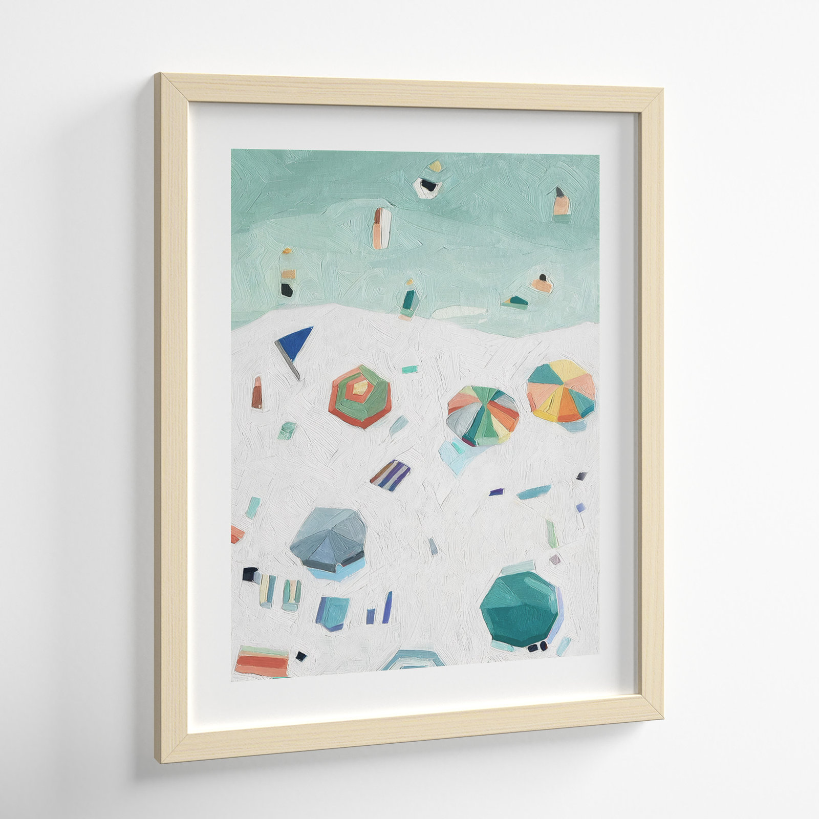 Beach Vista II Print by Emma Scarvey, Natural Framed Paper, 21" H x 17" W