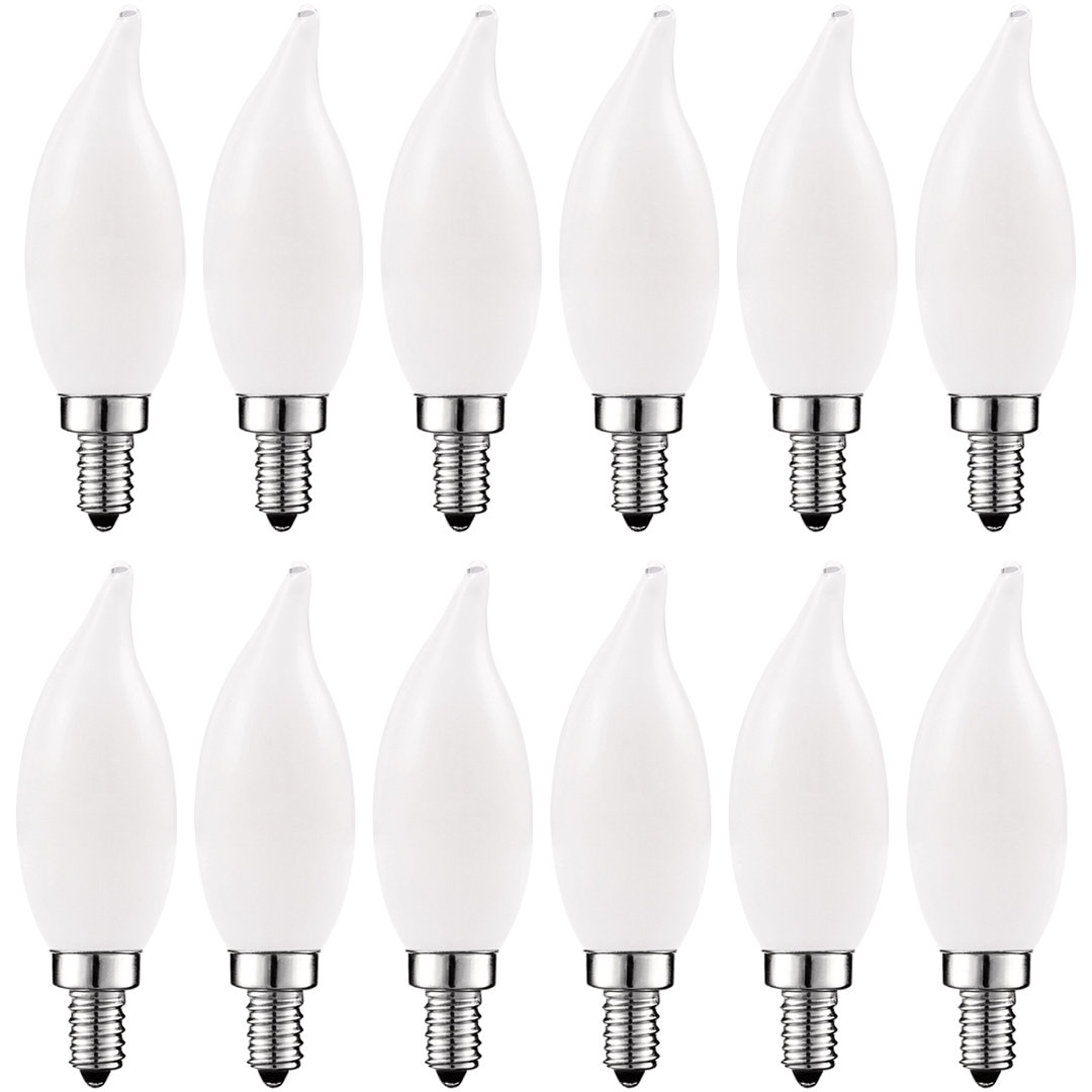 5 Watt (60 Watt Equivalent), CA11 LED, Dimmable Light Bulb, Warm White (2700K) E12/Candelabra Base Luxrite