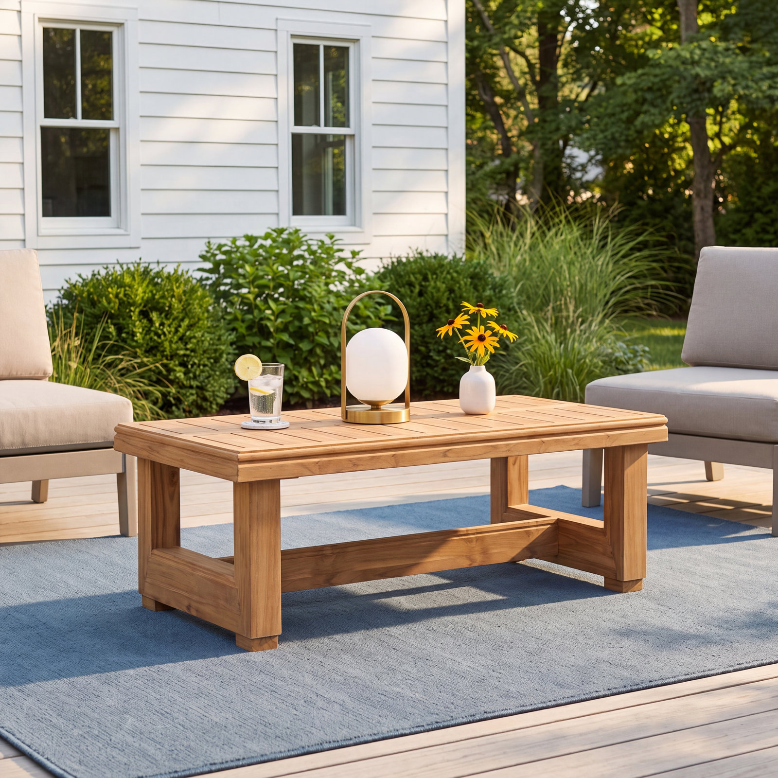 Melrose 50" Teak Patio Table