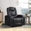 Ensemble de salon inclinable de luxe en similicuir 3 pièces Ninia