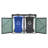 Garbage Bin Shed Stores 2 Trash Cans Outdoor Bin Shed For Garbage Storage-122285330