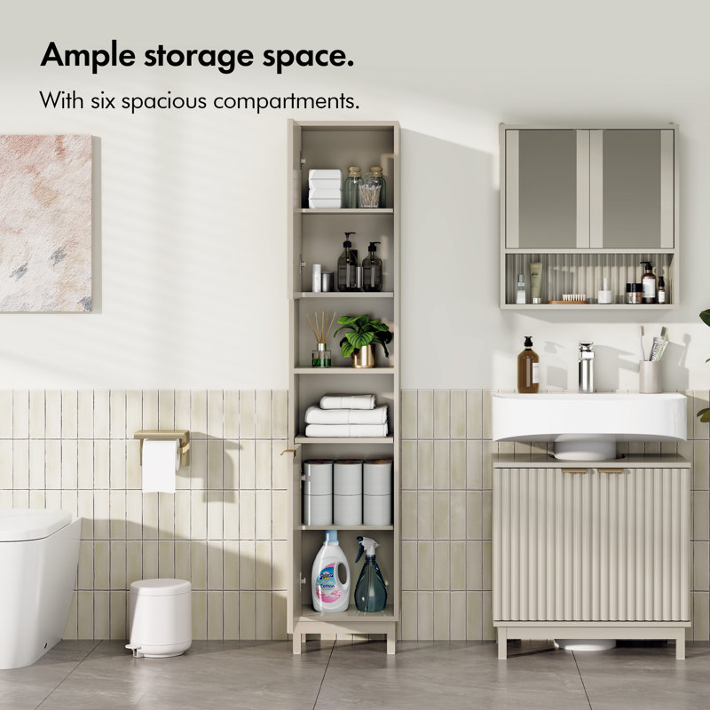 Victoria Tall Vertical Bathroom Cabinet