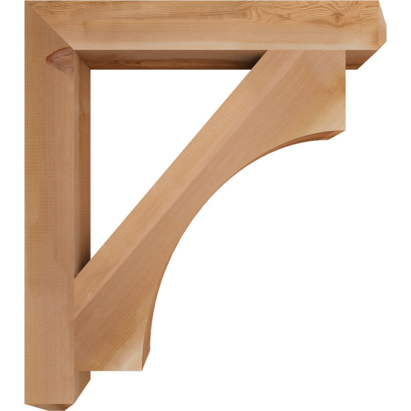 Support Westlake Craftsman, H 34 po x l 3,5 po x P 30 po, Cèdre rouge de l'Ouest, Lisse