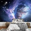 Grand papier peint auto-adhésif Blue Space Nebula-93996968