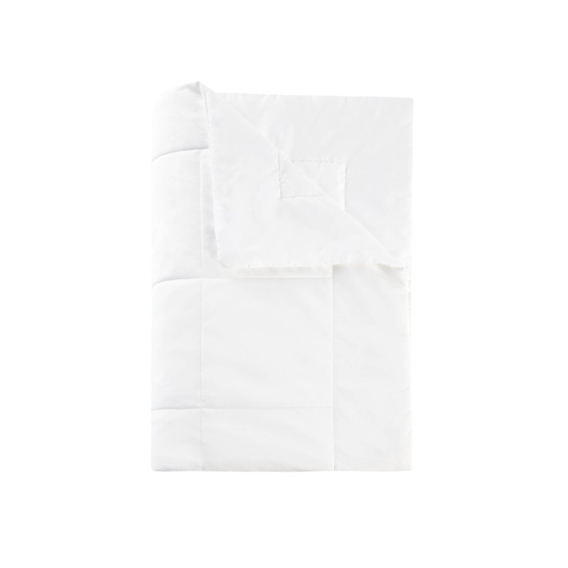 Twin White Knitted Reversible Cooling Blanket