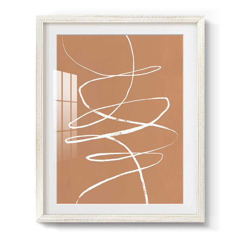 Terracotta Drift II - Impression encadrée, 28.5" H x 20.5" W, White