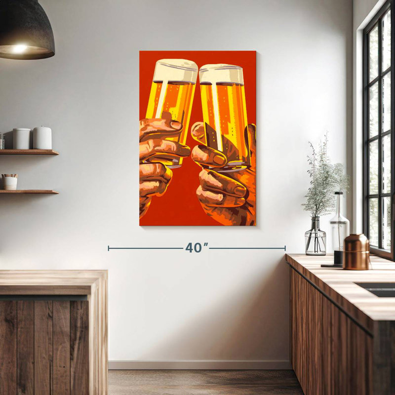 Yarlin Beer Toast, 39" H x 26" W