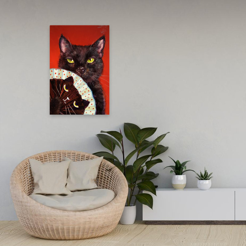Double Trouble - Humour, chats, humour, art, H 24 po x l 16 po