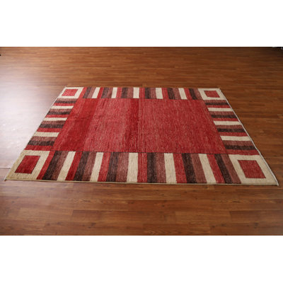 Geometric Gabbeh  Oriental Area Rug 5x7