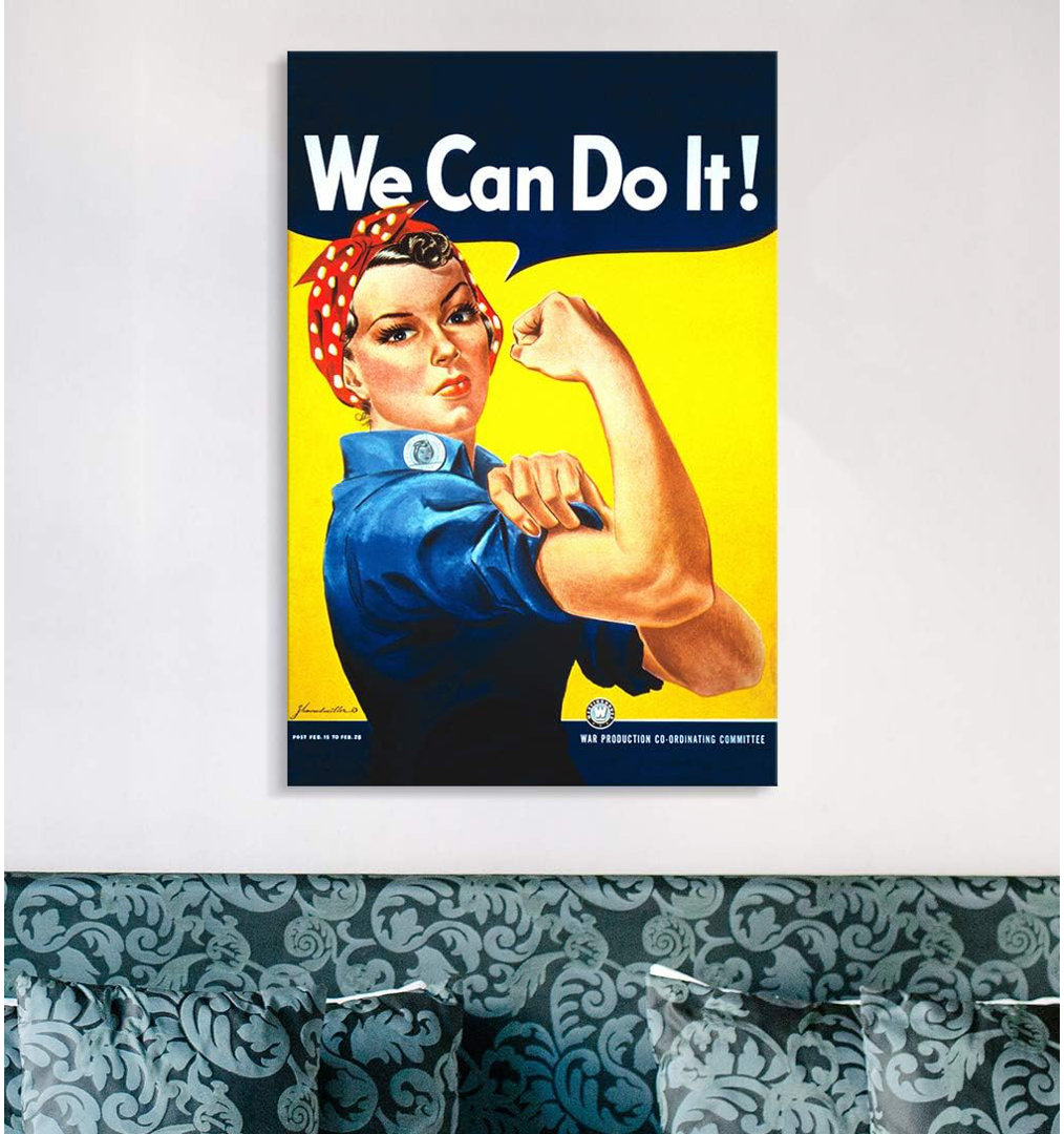 " We Can Do It Rosie The Riveter World War II Wartime Poster " IDEA4WALL