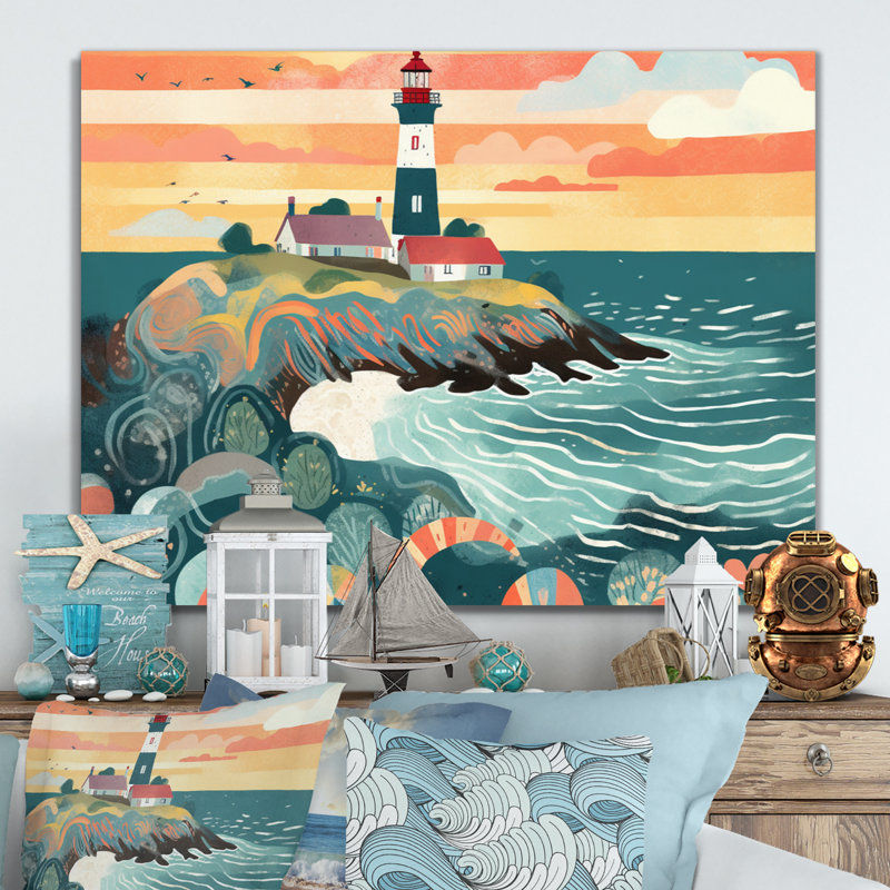 Phare côtier IV, H 12 po x l 20 po x P 1 po