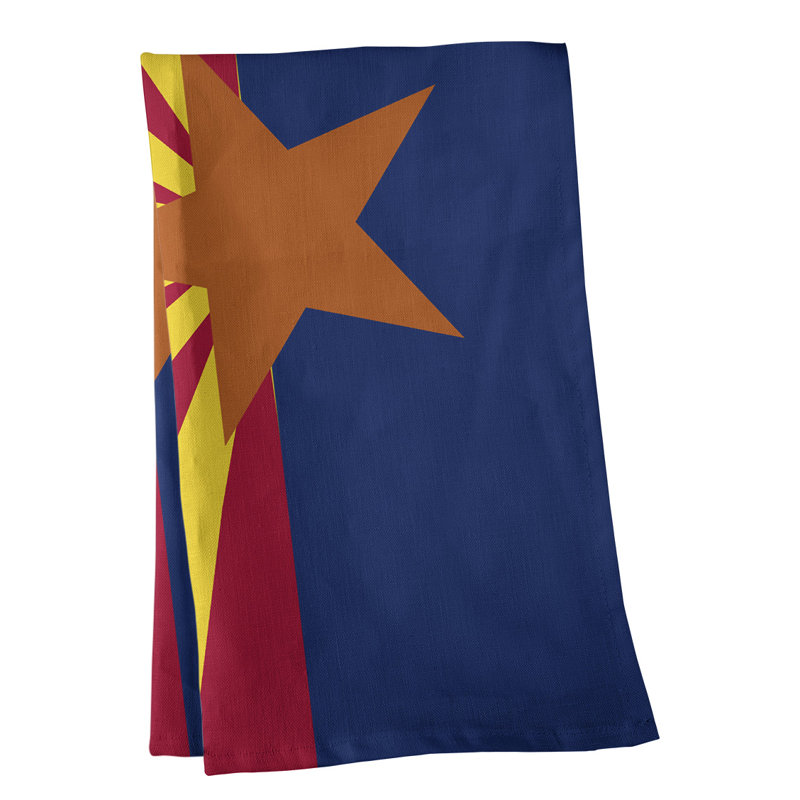 Serviette de thé arizona flag, Sergé de coton