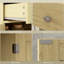 Buffet avec portes naturelles et tablettes réglables-735048880-735048895