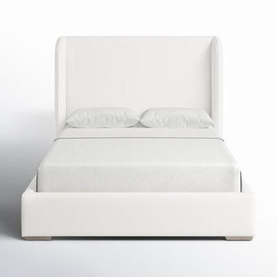 Italia Upholstered Wingback Bed