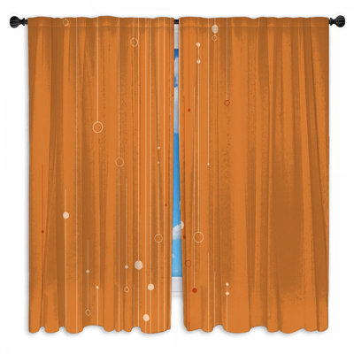 Rideaux abstraits abstraits et transparents - 2 panneaux