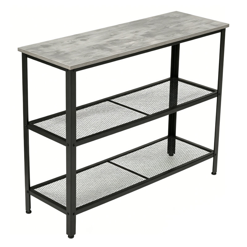 Console étroite Industrial, Gris, Gris, Gris