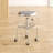 Guisasola Adjustable Height Ergonomic Lab Stool with Footring Wheels