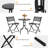2 - Person Patio Dining Set Round Table with Cushions Included
