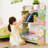 Teamson Kids Magic Garden 3-Tier Kids Bookshelf with Storage Drawer, Colorful Wooden Bookcase for Playrooms