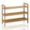 12 Pair Stackable Solid Wood Shoe Rack