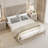 Solid Wood Bed Frame with Tall Headboard-218752411-218752408