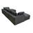 Corduroy U-Shaped Sectional-2082831501