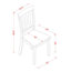 L'ensemble 5 pièces de table et chaises de cuisine comprend une table de salle à manger rectangulaire avec rallonge papillon et 4 chaises, chêne-465631692-465631695