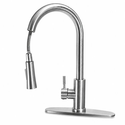 Robinet de cuisine rétractable Wewdigi, acier inoxydable 304