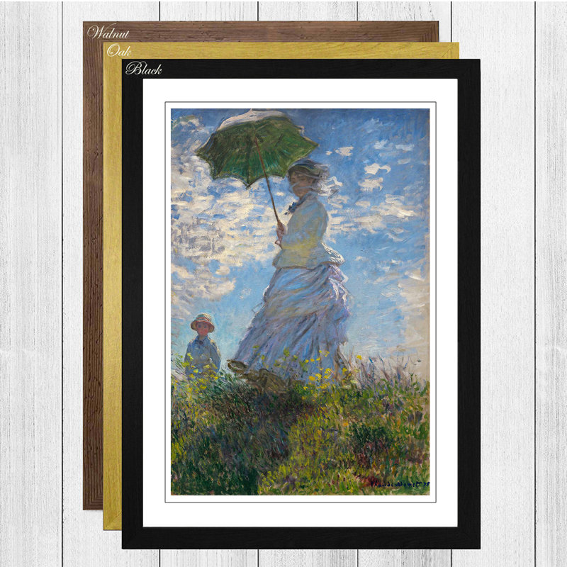 Claude Monet - Single Picture Frame Painting, Oak