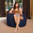 Bean Bag Chair for Kids, Teens, and Adults - Filled with Soft Beads, Includes Removable and Machine Washable Cover - Multiple Colors, Sizes and Fabrics including Soft Nylon & Canvas with Patterns-1785356750-1783239225